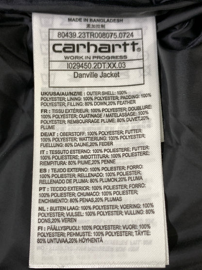 【中古品】【メンズ】 CARHARTT WIP カーハート ワークインプログレス I029450 DANVILLE JACKET ダンビルジャケット ダウンジャケット スタンドカラー アウター 142-261024-ta-15-min サイズ：L カラー：カーキ 万代Net店