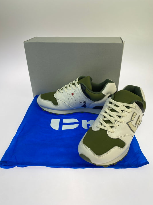 【中古品】【メンズ】 SANGACIO サンガッチオ サンガッチョ BONSAI BRANDALISED 盆栽 ブランダライズ ドローカット スニーカー 靴 シューズ 162-261026-hu-10-min カラー：ホワイト/グリーン系 万代Net店