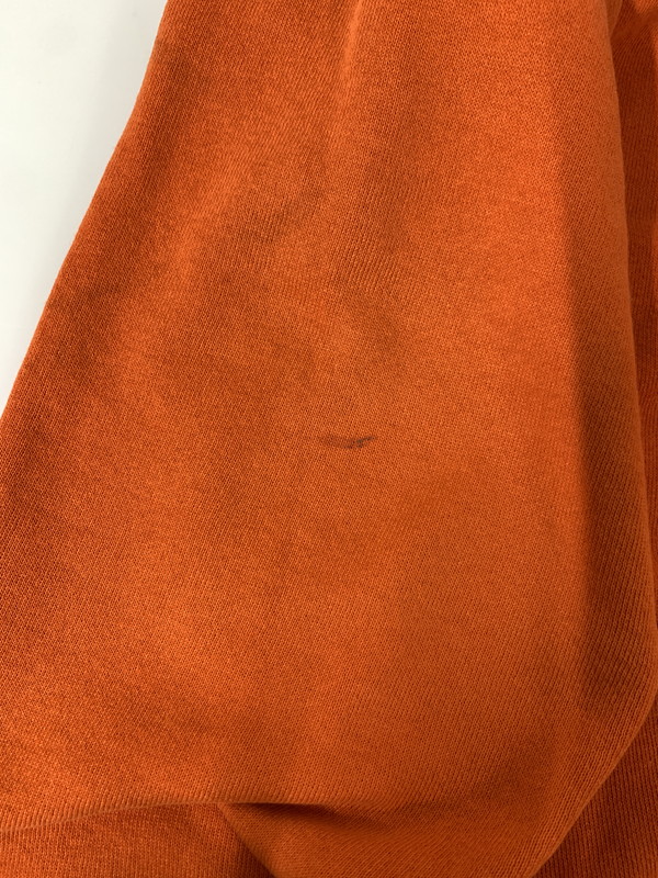 【現状渡し品】【メンズ】 JERZEES ジャージーズ 90S SOLID SWEATSHIRT 90年代 ソリッド スウェット シャツ 長袖 ヴィンテージ トップス 146-261027-hu-35-min サイズ：XL カラー：オレンジ 万代Net店
