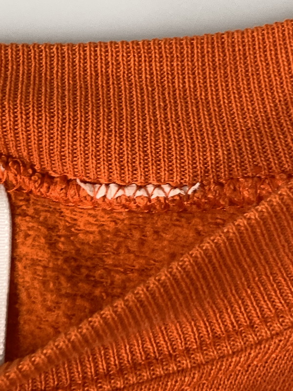 【現状渡し品】【メンズ】 JERZEES ジャージーズ 90S SOLID SWEATSHIRT 90年代 ソリッド スウェット シャツ 長袖 ヴィンテージ トップス 146-261027-hu-35-min サイズ：XL カラー：オレンジ 万代Net店