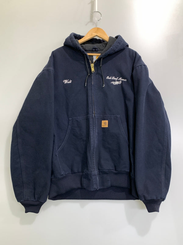 【中古品】【メンズ】 CARHARTT カーハート ACTIVE JACKET アクティブ ジャケット J130 MDT アウター ジップアップ 146-261028-hu-09-min サイズ：LARGE REGULAR カラー：ネイビー 万代Net店