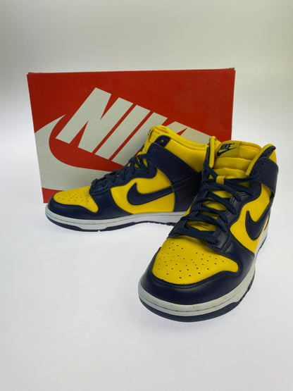 【中古品】【メンズ】 NIKE ナイキ DUNK HIGH RETRO SE MICHIGAN ダンク ハイ レトロ エスイー ミシガン HF3143-700 靴 シューズ スニーカー 160-261028-hu-48-min カラー：VARSITY MAIZE / MIDNIGHT NAVY 万代Net店