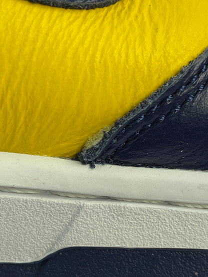 【中古品】【メンズ】 NIKE ナイキ DUNK HIGH RETRO SE MICHIGAN ダンク ハイ レトロ エスイー ミシガン HF3143-700 靴 シューズ スニーカー 160-261028-hu-48-min カラー：VARSITY MAIZE / MIDNIGHT NAVY 万代Net店