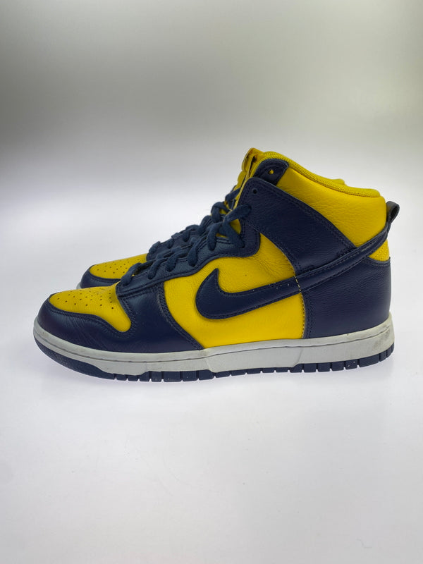 【中古品】【メンズ】 NIKE ナイキ DUNK HIGH RETRO SE MICHIGAN ダンク ハイ レトロ エスイー ミシガン HF3143-700 靴 シューズ スニーカー 160-261028-hu-48-min カラー：VARSITY MAIZE / MIDNIGHT NAVY 万代Net店