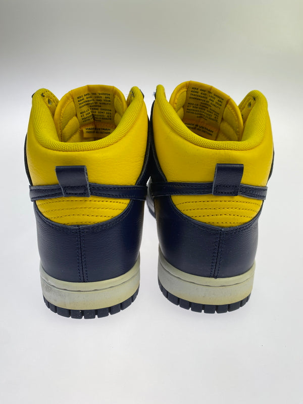 【中古品】【メンズ】 NIKE ナイキ DUNK HIGH RETRO SE MICHIGAN ダンク ハイ レトロ エスイー ミシガン HF3143-700 靴 シューズ スニーカー 160-261028-hu-48-min カラー：VARSITY MAIZE / MIDNIGHT NAVY 万代Net店