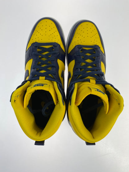 【中古品】【メンズ】 NIKE ナイキ DUNK HIGH RETRO SE MICHIGAN ダンク ハイ レトロ エスイー ミシガン HF3143-700 靴 シューズ スニーカー 160-261028-hu-48-min カラー：VARSITY MAIZE / MIDNIGHT NAVY 万代Net店