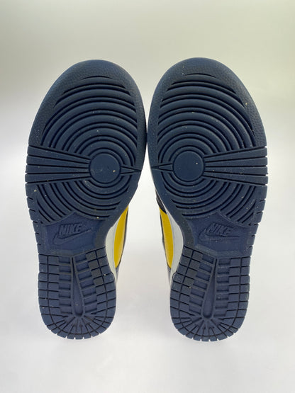 【中古品】【メンズ】 NIKE ナイキ DUNK HIGH RETRO SE MICHIGAN ダンク ハイ レトロ エスイー ミシガン HF3143-700 靴 シューズ スニーカー 160-261028-hu-48-min カラー：VARSITY MAIZE / MIDNIGHT NAVY 万代Net店