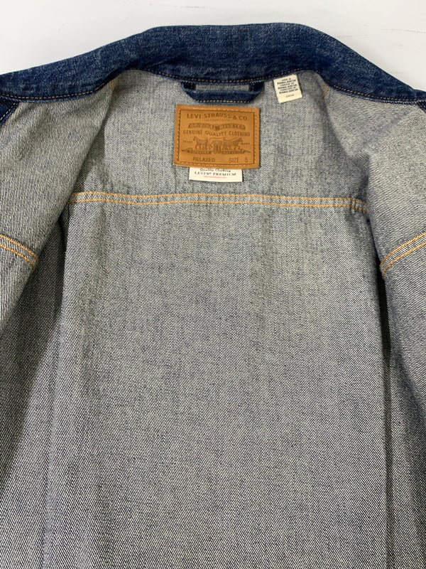 【中古品】【メンズ】 LEVI'S PREMIUM リーバイス プレミアム TYPE1 TRACKER JACKET トラッカー ジャケット デニム ジャッケット アウター Gジャン 145-261028-hu-03-min サイズ：S カラー：インディゴ 万代Net店