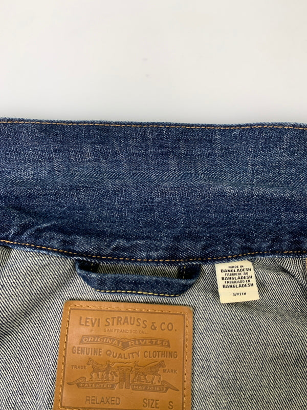 【中古品】【メンズ】 LEVI'S PREMIUM リーバイス プレミアム TYPE1 TRACKER JACKET トラッカー ジャケット デニム ジャッケット アウター Gジャン 145-261028-hu-03-min サイズ：S カラー：インディゴ 万代Net店