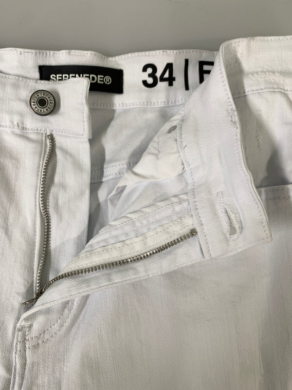 【中古品】【メンズ】 SERENEDE セレネデ FITTED DENIM フィッテッド デニム パンツ ボトムス 152-261028-hu-23-min サイズ：34 カラー：ホワイト 万代Net店