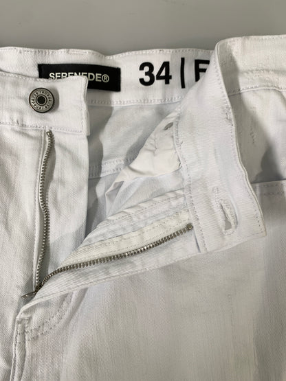 【中古品】【メンズ】 SERENEDE セレネデ FITTED DENIM フィッテッド デニム パンツ ボトムス 152-261028-hu-23-min サイズ：34 カラー：ホワイト 万代Net店