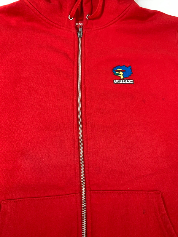 【中古品】【メンズ】 SUPREME シュプリーム 17AW GONZ RAMM ZIP UP HOODIE ゴンズ ラム ジップ アップ フーディー パーカー トップス 142-261028-hu-04-min サイズ：L カラー：レッド 万代Net店