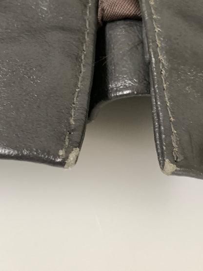 【現状渡し品】【メンズ】 LEGENDARY JACKET レジェンダリー ジャケット LEATHER JACKET レザー ジャケット 革ジャン アウター 141-261028-hu-12-min サイズ：L カラー：グレー 万代Net店