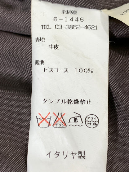 【現状渡し品】【メンズ】 LEGENDARY JACKET レジェンダリー ジャケット LEATHER JACKET レザー ジャケット 革ジャン アウター 141-261028-hu-12-min サイズ：L カラー：グレー 万代Net店