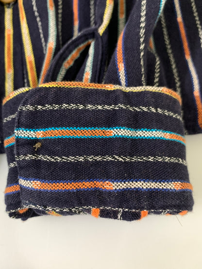 【中古品】【メンズ】 TENDERLOIN テンダーロイン T-NATIVE SHT ティー ネイティブ シャツ 長袖 ロングスリーブ 142-261028-hu-01-min サイズ：XS カラー：ネイビー 万代Net店