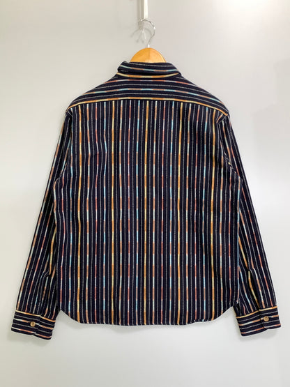 【中古品】【メンズ】 TENDERLOIN テンダーロイン T-NATIVE SHT ティー ネイティブ シャツ 長袖 ロングスリーブ 142-261028-hu-02-min サイズ：S カラー：ネイビー 万代Net店