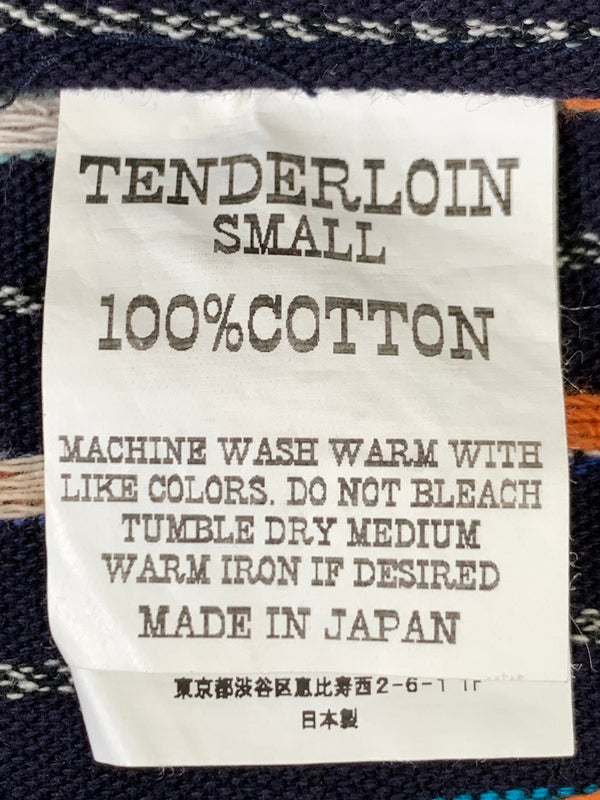 【中古品】【メンズ】 TENDERLOIN テンダーロイン T-NATIVE SHT ティー ネイティブ シャツ 長袖 ロングスリーブ 142-261028-hu-02-min サイズ：S カラー：ネイビー 万代Net店