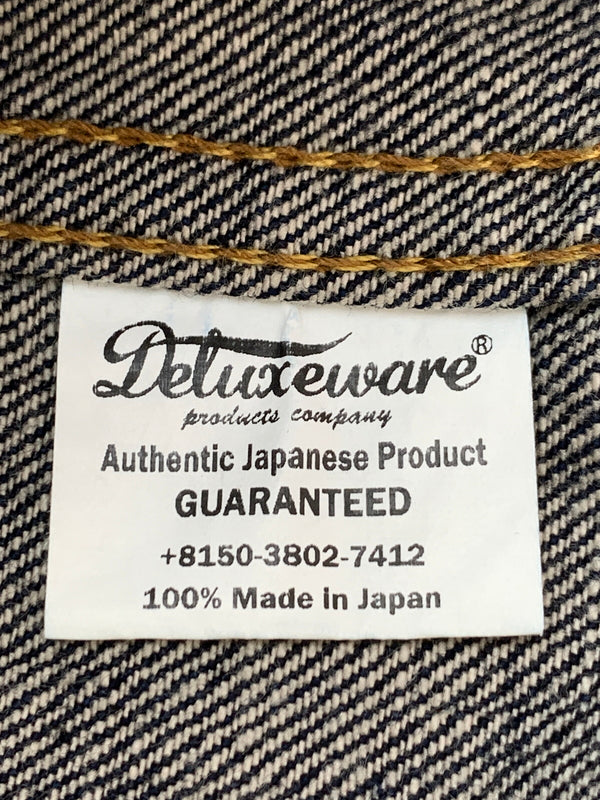 【中古品】【メンズ】 DELUXE WEAR デラックス ウエア 1949XJ VINTAGE FIRST JACKET ヴィンテージ ファースト ジャケット 1949XJ デニム ジャケット アウター 145-261028-hu-26-min サイズ：W40 カラー：インディゴ 万代Net店