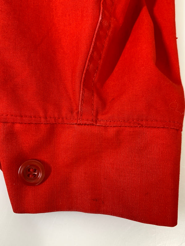 【中古品】【メンズ】 DAN RIVER ダン リバー 60S-70S CAR CLUB JACKET 60年代 70年代 カー クラブ ジャケット ジップアップ 146-261028-hu-10-min サイズ：S カラー：レッド 万代Net店