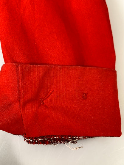 【中古品】【メンズ】 DAN RIVER ダン リバー 60S-70S CAR CLUB JACKET 60年代 70年代 カー クラブ ジャケット ジップアップ 146-261028-hu-10-min サイズ：S カラー：レッド 万代Net店