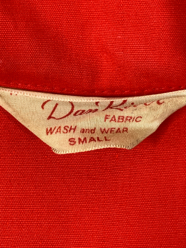 【中古品】【メンズ】 DAN RIVER ダン リバー 60S-70S CAR CLUB JACKET 60年代 70年代 カー クラブ ジャケット ジップアップ 146-261028-hu-10-min サイズ：S カラー：レッド 万代Net店