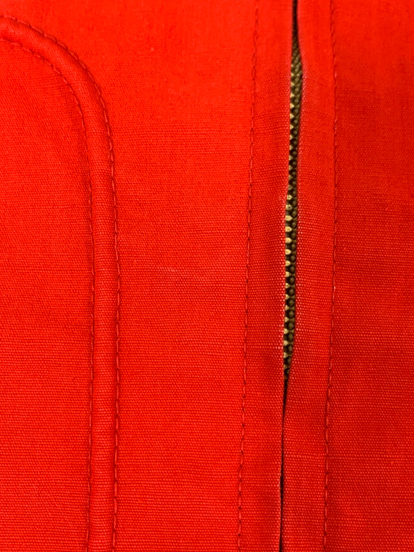 【中古品】【メンズ】 DAN RIVER ダン リバー 60S-70S CAR CLUB JACKET 60年代 70年代 カー クラブ ジャケット ジップアップ 146-261028-hu-10-min サイズ：S カラー：レッド 万代Net店