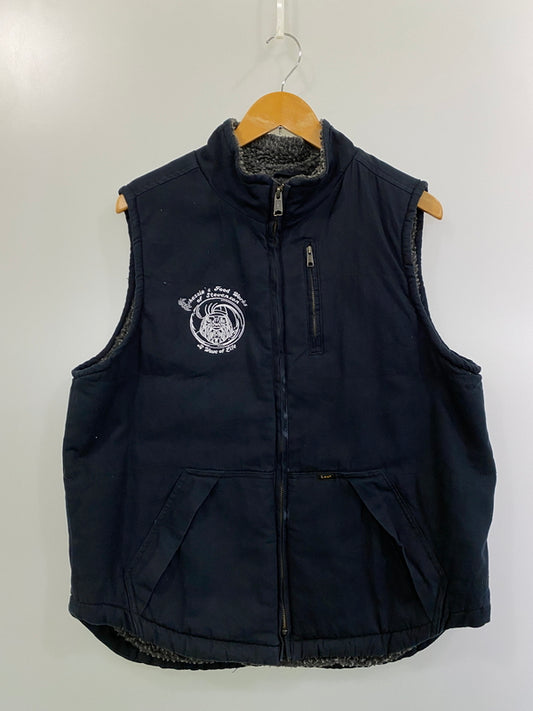 【現状渡し品】【メンズ】 LEE PREMIUM SELECT リー プレミアム セレクト ダックベスト アウター 146-261031-hu-35-min サイズ：M カラー：ネイビー 万代Net店