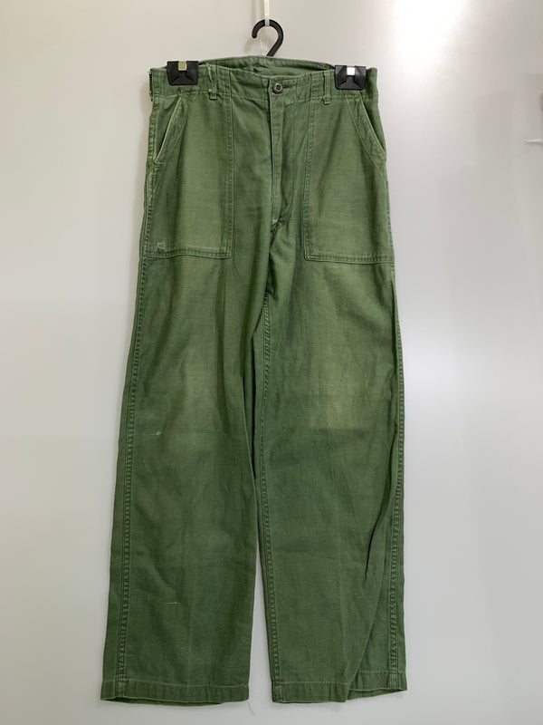 【現状渡し品】【メンズ】 US ARMY ユーエスアーミー 70S UTILITY PANTS 70年代 ユーティリティ パンツ OG-107 ボトムス ヴィンテージ 157-261028-hu-18-min サイズ：32×31 カラー：グリーン系 万代Net店