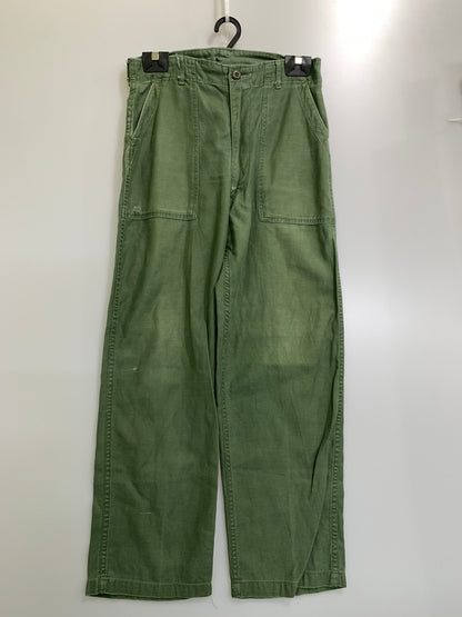 【現状渡し品】【メンズ】 US ARMY ユーエスアーミー 70S UTILITY PANTS 70年代 ユーティリティ パンツ OG-107 ボトムス ヴィンテージ 157-261028-hu-18-min サイズ：32×31 カラー：グリーン系 万代Net店