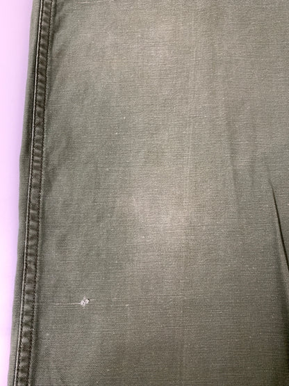 【現状渡し品】【メンズ】 US ARMY ユーエスアーミー 70S UTILITY PANTS 70年代 ユーティリティ パンツ OG-107 ボトムス ヴィンテージ 157-261028-hu-18-min サイズ：32×31 カラー：グリーン系 万代Net店