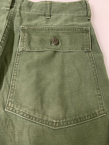 【現状渡し品】【メンズ】 US ARMY ユーエスアーミー 70S UTILITY PANTS 70年代 ユーティリティ パンツ OG-107 ボトムス ヴィンテージ 157-261028-hu-18-min サイズ：32×31 カラー：グリーン系 万代Net店