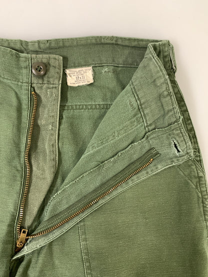 【現状渡し品】【メンズ】 US ARMY ユーエスアーミー 70S UTILITY PANTS 70年代 ユーティリティ パンツ OG-107 ボトムス ヴィンテージ 157-261028-hu-18-min サイズ：32×31 カラー：グリーン系 万代Net店