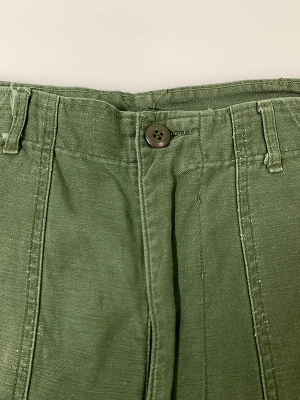 【現状渡し品】【メンズ】 US ARMY ユーエスアーミー 70S UTILITY PANTS 70年代 ユーティリティ パンツ OG-107 ボトムス ヴィンテージ 157-261028-hu-18-min サイズ：32×31 カラー：グリーン系 万代Net店