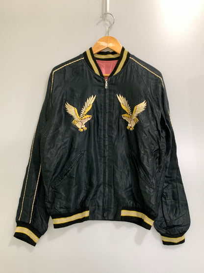 【中古品】【メンズ】 テーラー東洋 REVERSIBLE SATIN SOUVENIR JACKET リバーシブル サテン スーベニア ジャケット スカジャン アウター 146-261028-hu-17-min サイズ：M カラー：ブラック/ピンク系 万代Net店