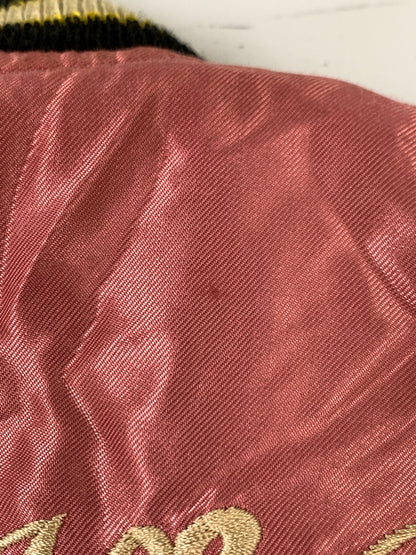 【中古品】【メンズ】 テーラー東洋 REVERSIBLE SATIN SOUVENIR JACKET リバーシブル サテン スーベニア ジャケット スカジャン アウター 146-261028-hu-17-min サイズ：M カラー：ブラック/ピンク系 万代Net店