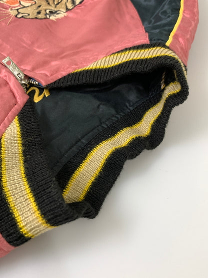 【中古品】【メンズ】 テーラー東洋 REVERSIBLE SATIN SOUVENIR JACKET リバーシブル サテン スーベニア ジャケット スカジャン アウター 146-261028-hu-17-min サイズ：M カラー：ブラック/ピンク系 万代Net店