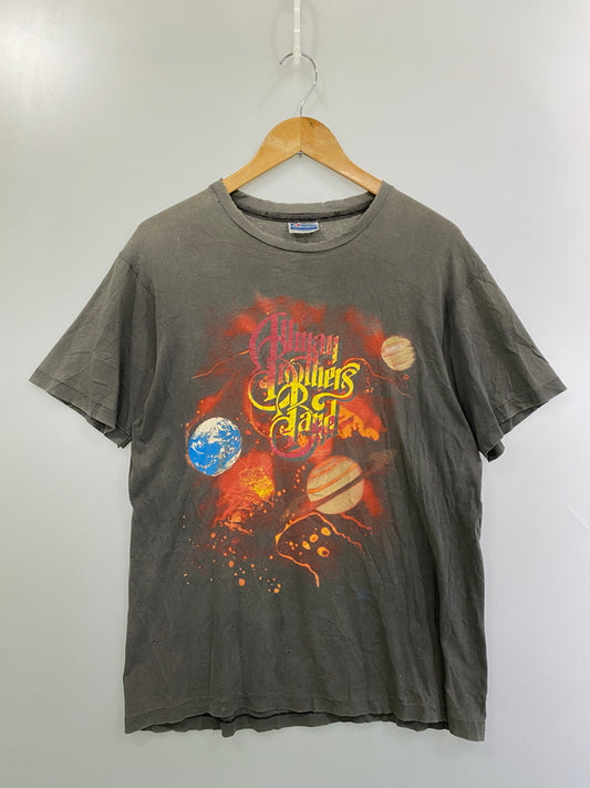 【現状渡し品】【メンズ】 ALLMAN BROTHERS オールマン ブラザーズ 90'S SHADES OF TWO WORLDS TEE 90年代 シェイズ オブ トゥー ワールズ ティー ヴィンテージ 半袖 Tシャツ 146-261031-hu-37-min サイズ：L 42-44 カラー：グレー系 万代Net店