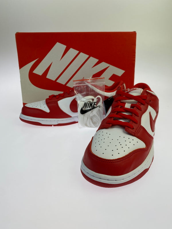 【中古品】【メンズ】 NIKE ナイキ DUNK LOW SP WHITE AND UNIVERSITY RED ダンク ロー エスピー ホワイト アンド ユニバーシティ レッド CU1727-100 靴 シューズ スニーカー 160-261028-hu-49-min カラー：WHITE / UNIVERSITY RED 万代Net店