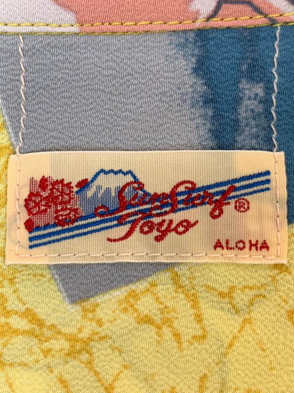 【中古品】【メンズ】 SUNSURF サンサーフ L S HAWAIIAN SHIRT ロング スリーブ ハワイアン シャツ SS29604 長袖シャツ トップス 145-261028-hu-28-min サイズ：S 14-14 1/2 カラー：マルチカラー 万代Net店