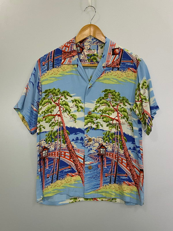 【中古品】【メンズ】 SUN SURF サンサーフ S S RAYON HAWAIIAN SHIRT ショートスリーブ レーヨン ハワイアンシャツ SS32161 半袖 シャツ トップス 145-261027-hu-23-min サイズ：S 14-14 1/2 カラー：マルチカラー 万代Net店