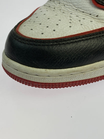 【中古品】【ボーイズ】 NIKE ナイキ GS AIR JORDAN 1 RETRO HIGH OG BLOODLINE 575441-062 GS エアジョーダン1 レトロ ハイ OG キッズ ジュニア レディース スニーカー 160-261030-em-20-min サイズ：25.0cm カラー：ブラック / ジムレッド / ホワイト 万代Net店