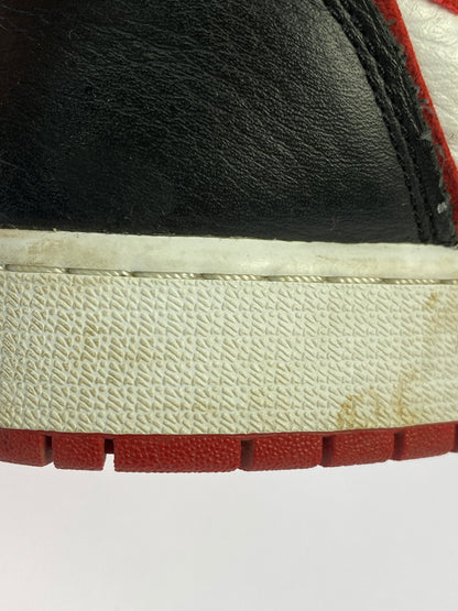 【中古品】【ボーイズ】 NIKE ナイキ GS AIR JORDAN 1 RETRO HIGH OG BLOODLINE 575441-062 GS エアジョーダン1 レトロ ハイ OG キッズ ジュニア レディース スニーカー 160-261030-em-20-min サイズ：25.0cm カラー：ブラック / ジムレッド / ホワイト 万代Net店
