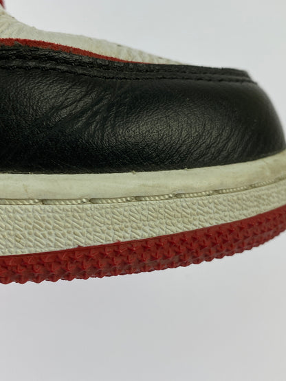 【中古品】【ボーイズ】 NIKE ナイキ GS AIR JORDAN 1 RETRO HIGH OG BLOODLINE 575441-062 GS エアジョーダン1 レトロ ハイ OG キッズ ジュニア レディース スニーカー 160-261030-em-20-min サイズ：25.0cm カラー：ブラック / ジムレッド / ホワイト 万代Net店