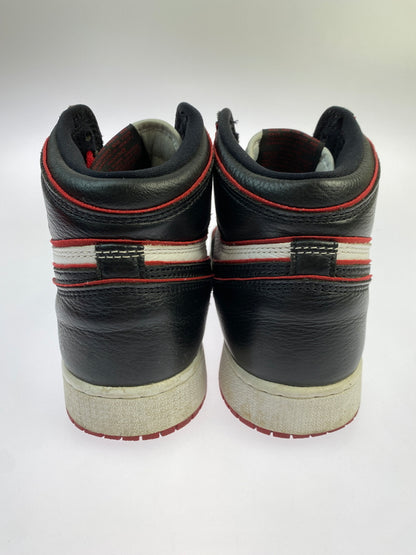 【中古品】【ボーイズ】 NIKE ナイキ GS AIR JORDAN 1 RETRO HIGH OG BLOODLINE 575441-062 GS エアジョーダン1 レトロ ハイ OG キッズ ジュニア レディース スニーカー 160-261030-em-20-min サイズ：25.0cm カラー：ブラック / ジムレッド / ホワイト 万代Net店