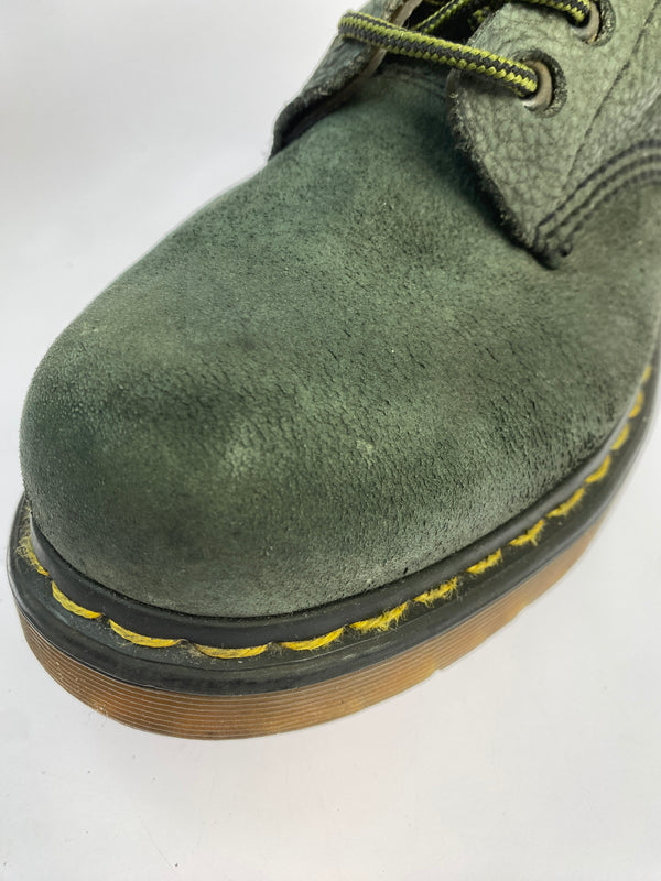 【現状渡し品】【メンズ】 DR.MARTENS ドクターマーチン RONNIE 8HOLE BOOTS ロニー 8ホールブーツ エンボスレザー 165-261030-em-34-min カラー：ダークオリーブ 万代Net店