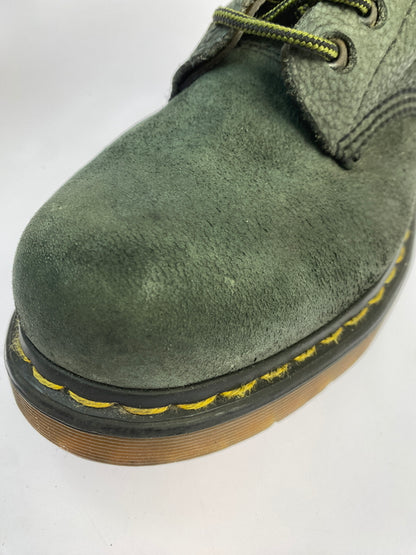 【現状渡し品】【メンズ】 DR.MARTENS ドクターマーチン RONNIE 8HOLE BOOTS ロニー 8ホールブーツ エンボスレザー 165-261030-em-34-min カラー：ダークオリーブ 万代Net店