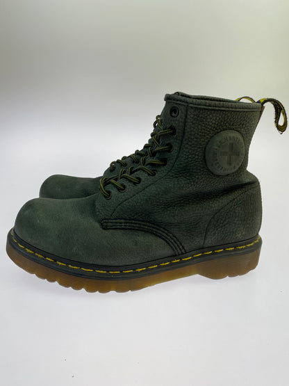 【現状渡し品】【メンズ】 DR.MARTENS ドクターマーチン RONNIE 8HOLE BOOTS ロニー 8ホールブーツ エンボスレザー 165-261030-em-34-min カラー：ダークオリーブ 万代Net店