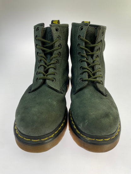 【現状渡し品】【メンズ】 DR.MARTENS ドクターマーチン RONNIE 8HOLE BOOTS ロニー 8ホールブーツ エンボスレザー 165-261030-em-34-min カラー：ダークオリーブ 万代Net店