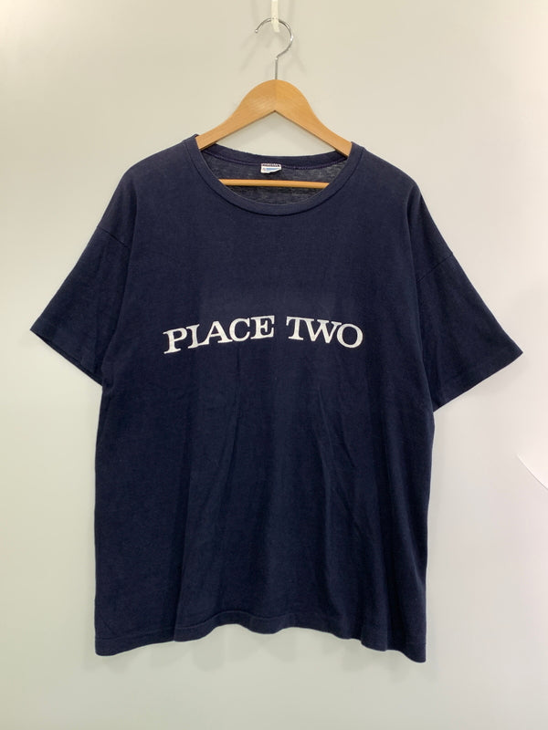 【中古品】【メンズ】 CHAMPION チャンピオン 70'S PRINT TEE 70年代 プリント ティー 半袖 Tシャツ ショートスリーブ 146-261028-hu-30-min サイズ：XL カラー：ネイビー 万代Net店