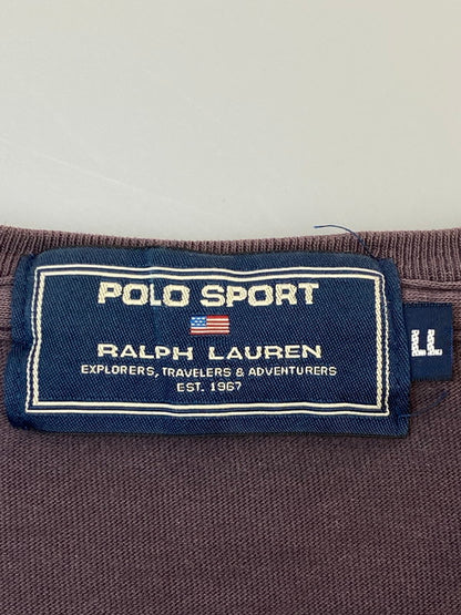 【中古品】【メンズ】 POLO SPORT ポロスポーツ RRL PRINT TEE プリント Tシャツ 半袖 ショートスリーブ 146-261027-hu-05-min サイズ：LL カラー：パープル系 万代Net店